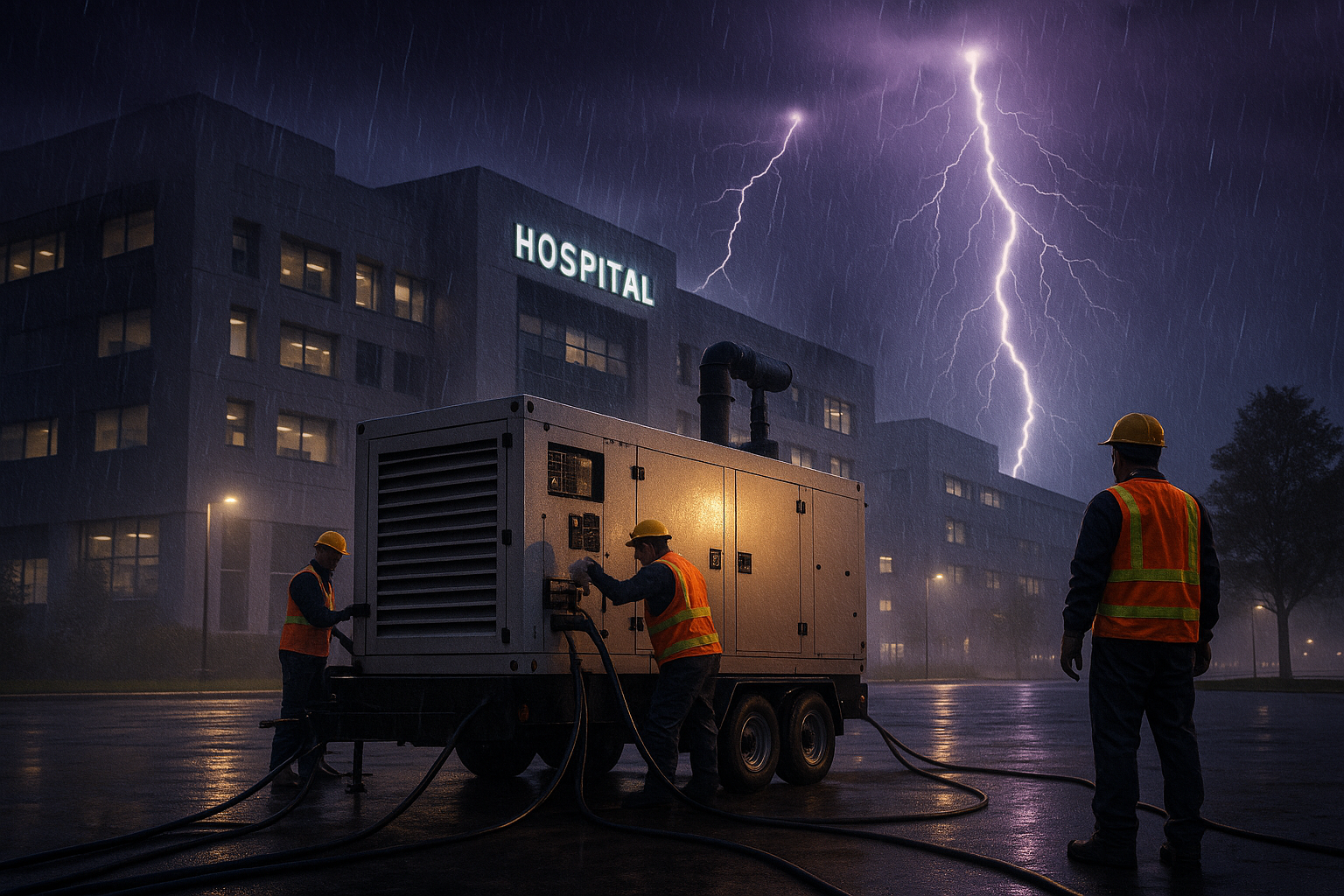 Hospital con generador